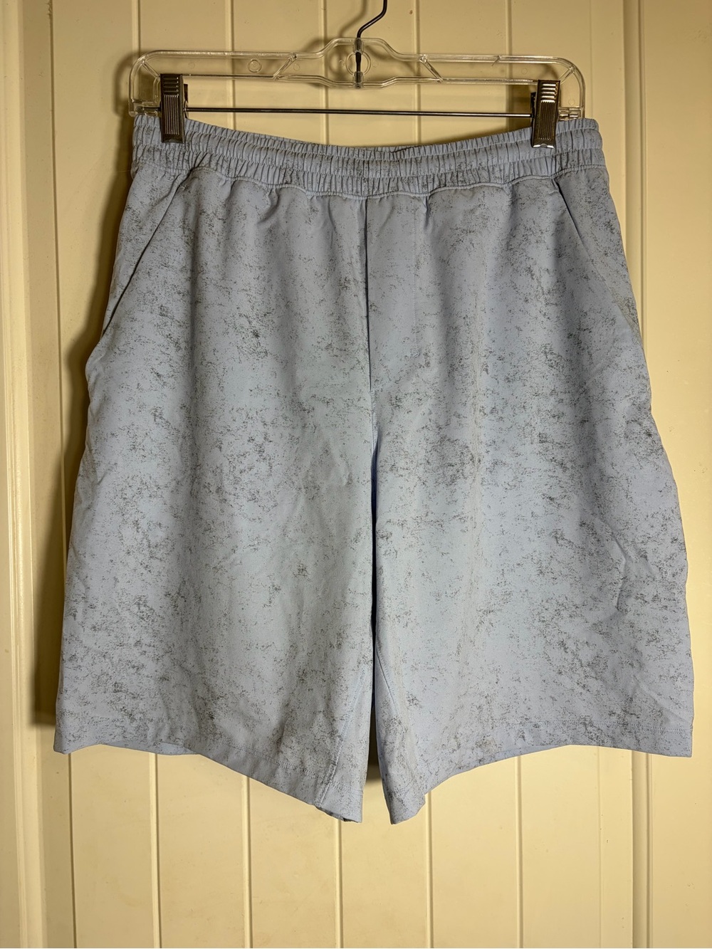 lululemon athletica Pace Breaker Light Blue Marble-Effect Men's Shorts